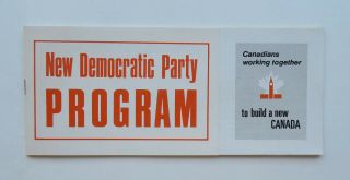 X48 1972 Federal Ndp Election Booklet David Lewis Corporate Welfare Bums