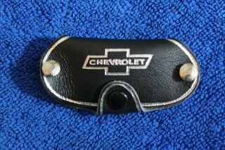 Black Leather Chevrolet Key Case Key Chain Accessory Camaro Impala Vette Truck