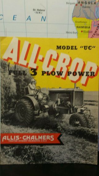 Allis Chalmers Uc Farm Tractor Brochure