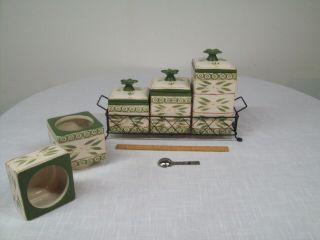 Temptations - Old World Green - Confiigurable Canister Set
