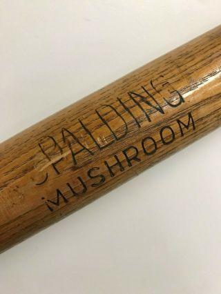 Early Spalding Mushroom Knob Baseball Bat 33 Inch Vintage 1900 