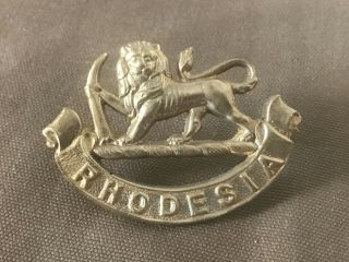Rhodesian Army General Service Corp Metal Cap Badge Bushwar Item