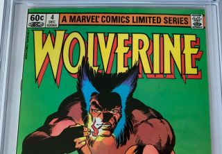 WOLVERINE 4 | CGC 9.  8 | mini - series | White pages | Frank Miller art/cover 3