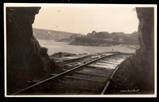 1930 Saundersfoot Railway Line Track Tunnel Real Photo Postcard Pembrokeshire