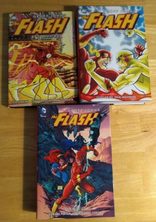 The Flash Omnibus Volume 1 - 3 By Geoff Johns Hardcover Oop Dc Comics 1 2 3
