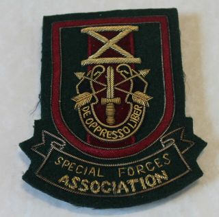 10th Special Forces Group Airborne Association Bullion Army Patch