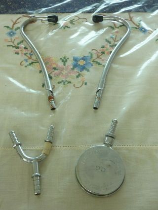 Vintage Fleischer Stethoscope B - D Becton Dickinson Head Rutherford Nj
