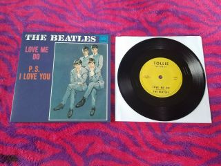 The Beatles 45 Record Love Me Do 2019 Issue 180g Vinyl Picture Sleeve Us Tollie