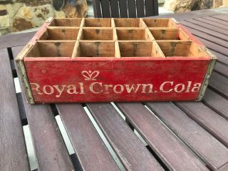Vintage Rc Royal Crown Cola Soda Pop Wood Crate From Boise,  Idaho