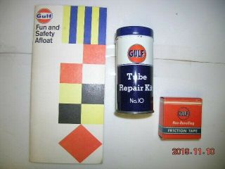 Gulf Friction Tape Tube Repair Kit Safety Afloat Booklet Originals Display