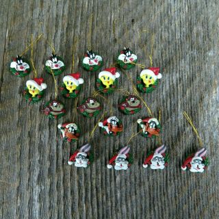 Vintage Looney Tunes Christmas Ornaments Tweety Bird Sylvester Bugs Bunny Taz