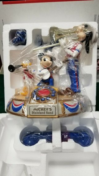 Mickey Mouse Dixieland Band Telephone.  Animated,  Talks,  Moves,  Sings.  Phone Mib