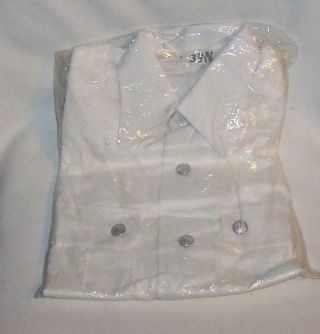 Vintage Postwar East German Nva Ddr Uniform White Jackshirt Unissued Sz36n