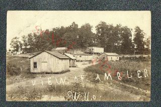 Ambler West Virginia Street Scene - Circa 1910 Rppc Photo Grade 4