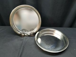 2 - Revere Ware Round Cake Pan 9 " X 1 1/2 1qt 20 Oz 2509 Stainless Steel