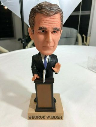 George W.  Bush Bobble Head,  Commemorative,  Hand Painted,  Collectible Figure