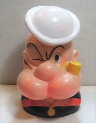 Vintage 1972 Popeye The Sailor Man Bank King Features Syndicate Play Pal