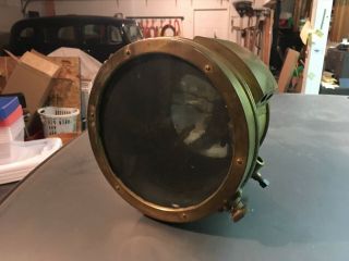 Gray And Davis Brass Headlight Lamp 67 - Vintage