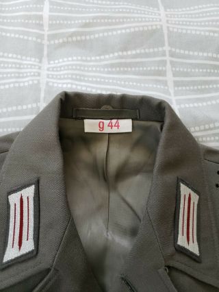 East German Army Jacket Wach Rgt F.  Dzierzynski DDR NVA.  Size g 44 2
