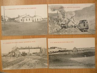 7 Vintage Postcards Of Rio Tinto Mines Huelva Spain