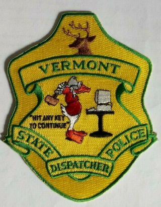 Commemorative Patch: Vermont State Police Dispatcher