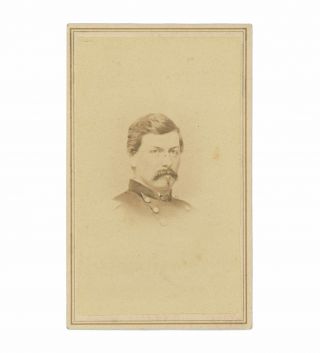 Civil War Cdv Of Union General George B.  Mcclellan - J.  O 