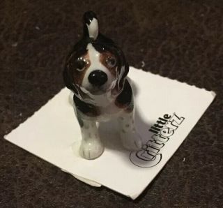 Little Critterz “baxter” Beagle Miniature Porcelain Figurine