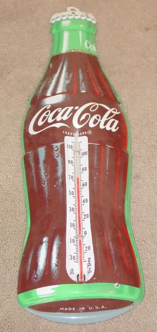Vintage Coca Cola Advertising Thermometer TCA Tru Temp Made in USA 2