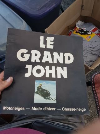 Vintage John Deere Snowmobile Farm Tractor Brochures French Rare