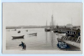 Boats,  Bay,  Souris,  Prince Edward Island Pei,  Canada; Photo Postcard Rppc