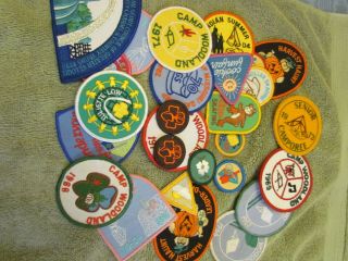 Group Of 30 Girl Scout Patches And Proficiency Badges 60 