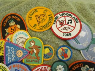 Group of 30 Girl Scout Patches and Proficiency Badges 60 ' s thru 90 ' s 2