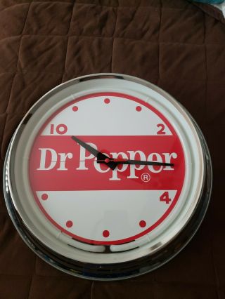 Dr.  Pepper Wall Clock Old Logo