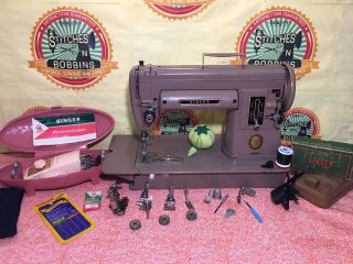 Vimtage Singer 301a Sewing Machine Cleaned Serviced &