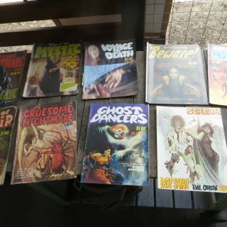 Australian Horror Comics 12,  Pure Madness,  Haunted Tales,  Ghost Manor.