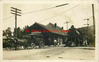 Depot,  Washington,  Colfax,  Rppc,  Ow Railroad & N Co Station,  Train,  Stagecoach