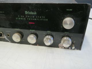 Vintage McIntosh C - 26 Solid State Stereo Pre - Amplifier 3