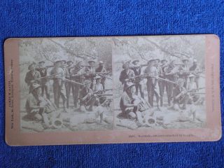 1st Nebraska Infantry Riflemen/casualty/philippine - American War/1899 Stereoview