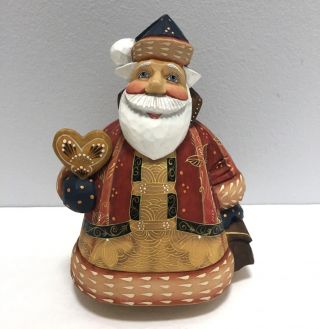 G Debrekht Golden Heart Santa Gift Givers Series 2003 Limited Edition Figurine