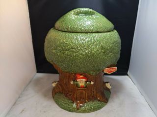 Vintage Keebler Elf Tree House Cookie Jar 1981 Keebler Company Ceramic.