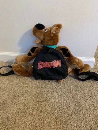 Scooby Doo Vintage Vtg 1999 Cartoon Network Plush Stuffed Animal Small Backpack