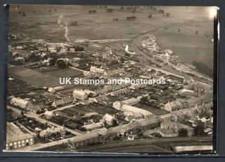 Old Aerial View Photograph Of Ladybank Fife Possibly From Postcard Production?