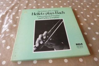 Heifetz Bach Unaccompanied Violin Sonatas & Partitas Rca Ser 5669/7 Uk Ed1 3xlp