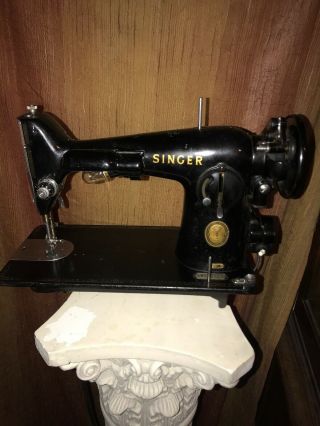 Vintage Singer 201 Sewing Machine W/ Foot Pedal No Cord