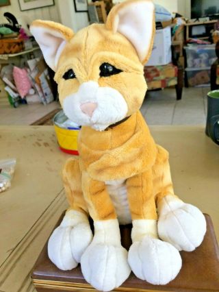 A Breed Apart Large Orange Tabby Cat Light Stripes Plush 2004 Country Artists
