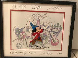 Magic Of Disney Animation: Mickey Celebrates The Millennium Autographed Cel