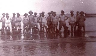 China Old Qingdao Tsingtau Beach S.  M.  S.  Bismarck Bath - 1 X Orig.  1906