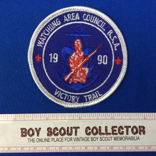 Boy Scout Sea Explorers Watchung Area Council 1990 Victory Trail Patch