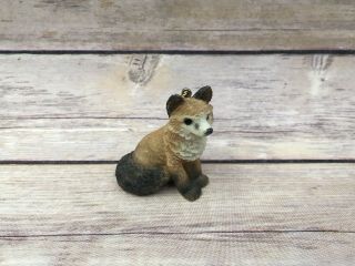Retired Stone Critters Littles Resin Fox Figurine Ornament