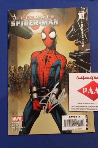 Stan Lee Signed Ultimate Spider - Man 102 (clone Saga) " Unread " Comic 2003